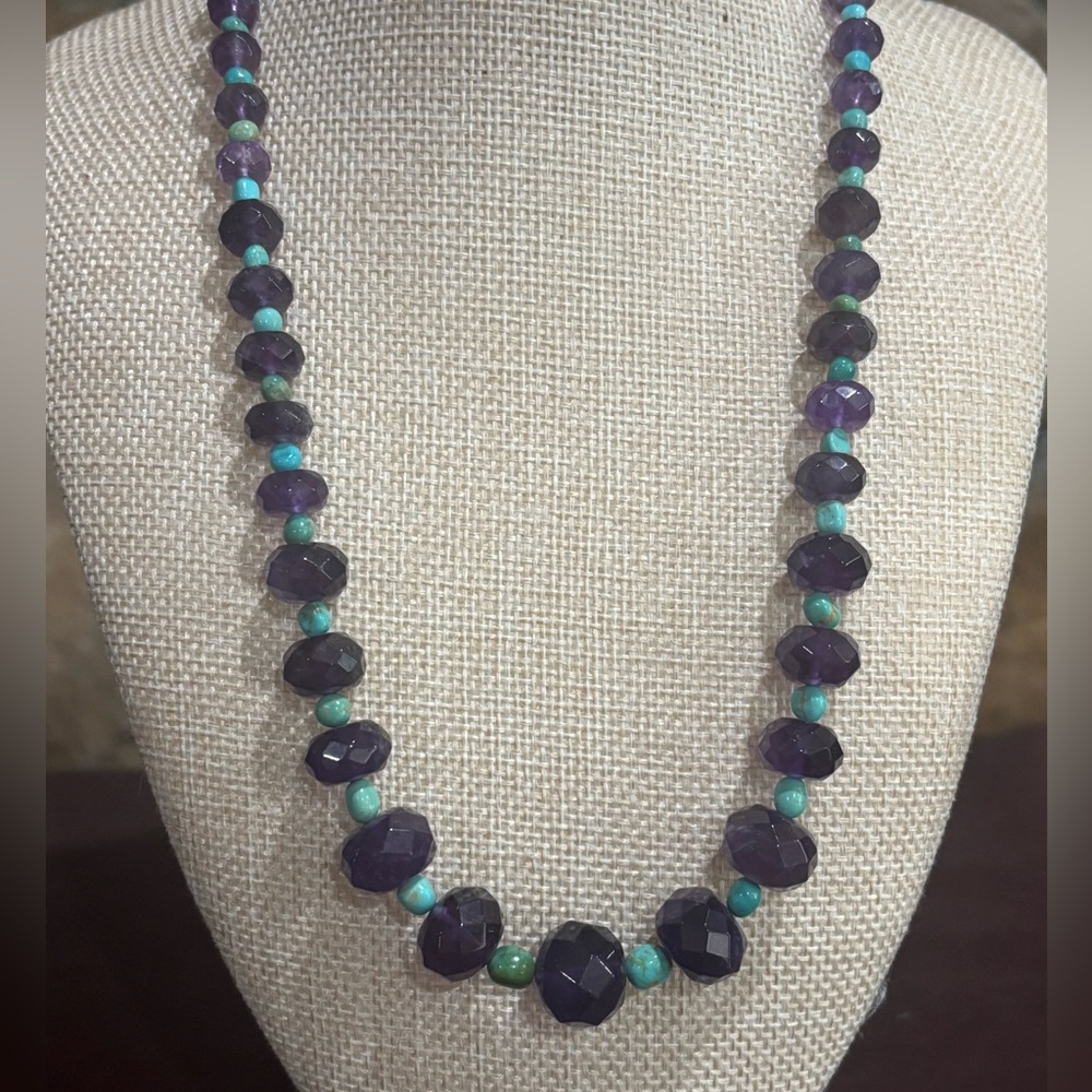 Jay King Amethyst, And Turquoise Necklace